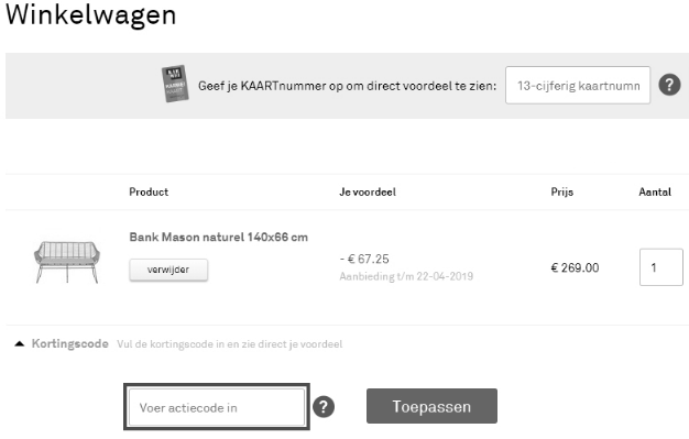 Hoe gebruik ik een Karwei kortingscode?