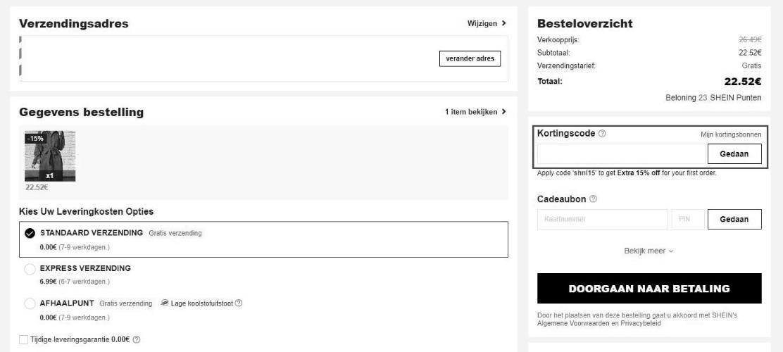 Hoe gebruik ik een SHEIN kortingscode?