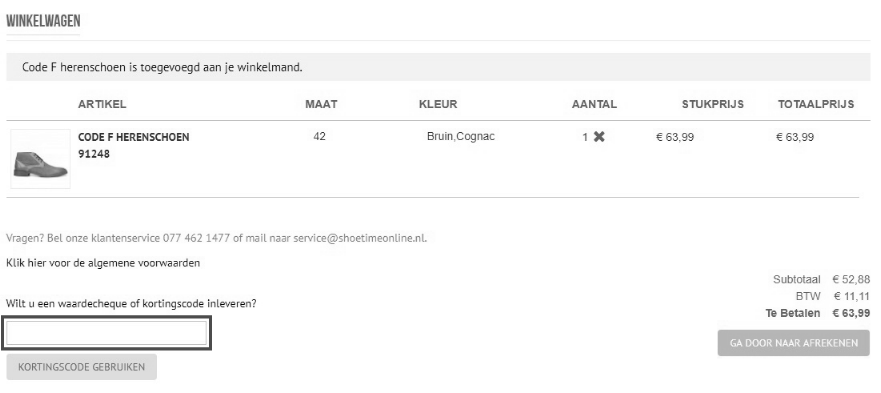Hoe gebruik ik een Shoetime kortingscode?