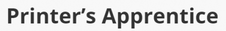 Printer's Apprendice Kortingscode